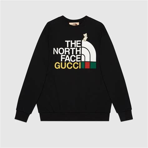 the north face x gucci crewneck|gucci north face price.